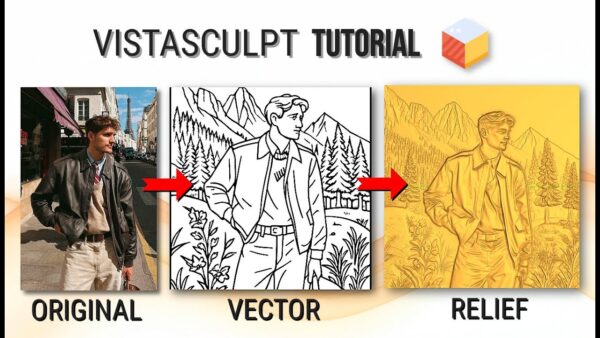 VistaSculpt - AI Image to 3D Relief and Vector Software